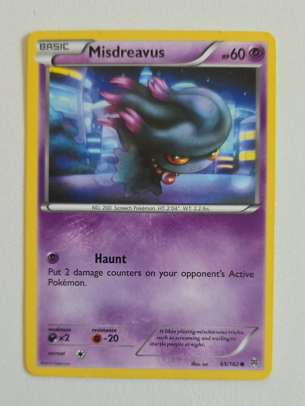 Pokemon Misdreavus And Mismagius Trading Card